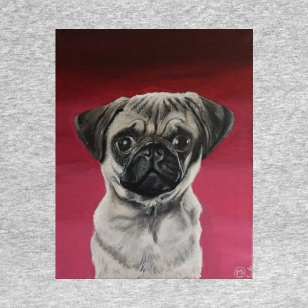 Pug Puppy Portrait by ManolitoAguirre1990